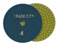 Алмазные гибкие шлифовальные круги Цветочек Pads 4-STEP D100 №4 Алмазные гибкие шлифовальные круги Цветочек Pads 4-STEP D100 №4