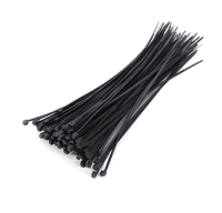 Стяжки нейлоновые 3.6x200мм хомуты 100шт.черные Стяжки нейлоновые 3.6x200мм хомуты 100шт.черные