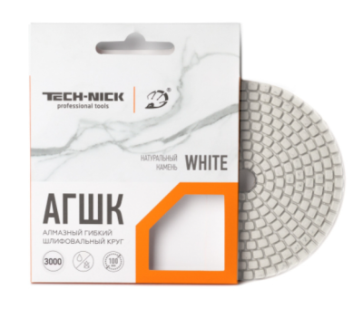 Алмазный Гибкий Шлифовальный Круг WHITE TECH-NICK D100/№30 Алмазный Гибкий Шлифовальный Круг WHITE TECH-NICK D100/№30
